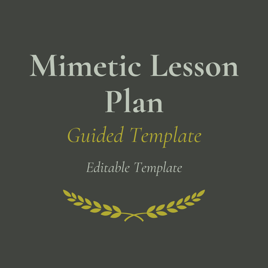 Mimetic Lesson Plan Template (Editable)