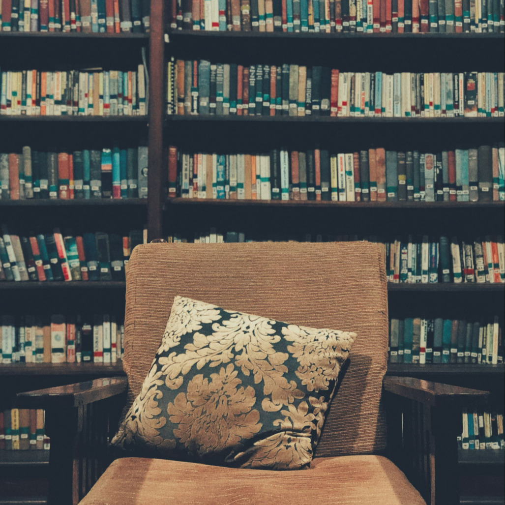 square chair books